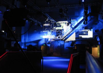 Projektname: Savitri – Berghain Berlin | Auftraggeber: Rundfunkchor Berlin | Leistungen: technische Leitung und Umsetzung, Setbau | Foto: © Trollwerk