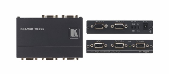 Kramer-VGA Splitter 1 zu 4-front and side-web